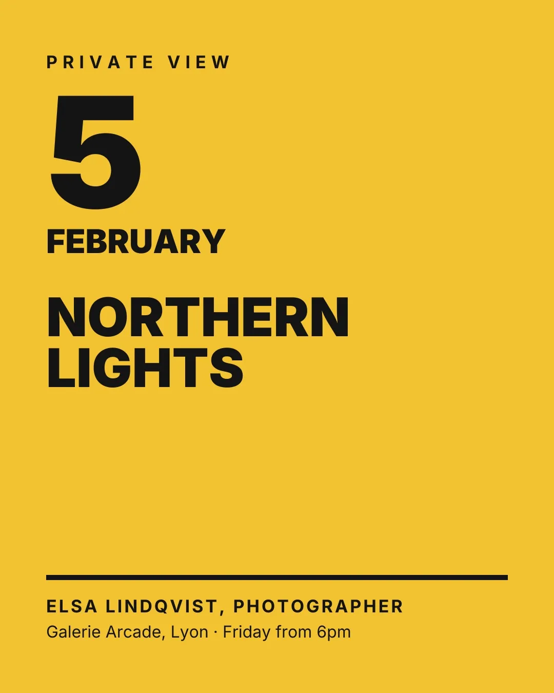 Invitation: Northern Lights: private view